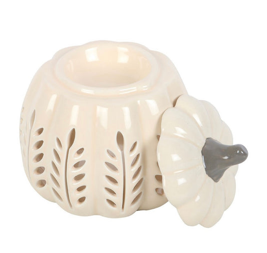 Citrouille feuille blanc