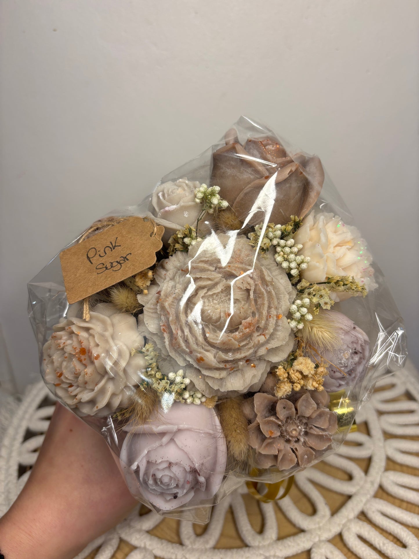Bouquet "éternel" Pink sugar