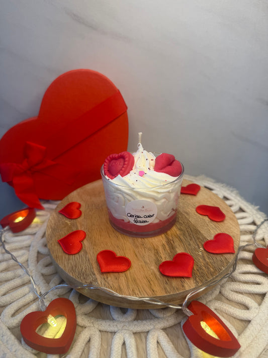 Baiser cerise cœur fraise 💋