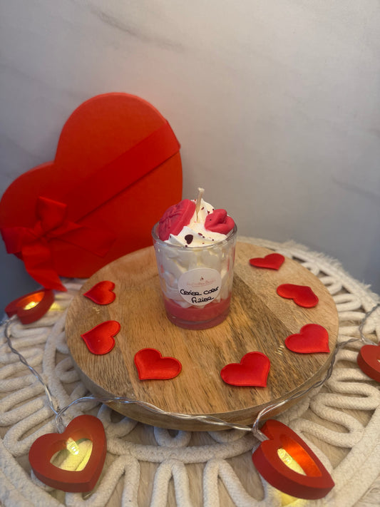 Mini Baiser cerise cœur fraise 💋