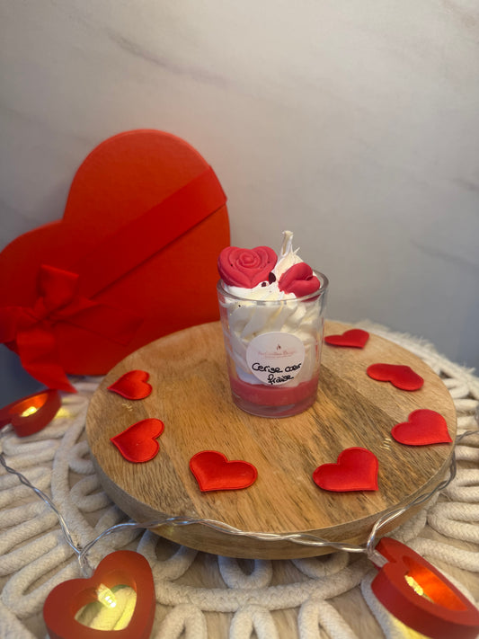 Mini Baiser cerise cœur fraise 💋