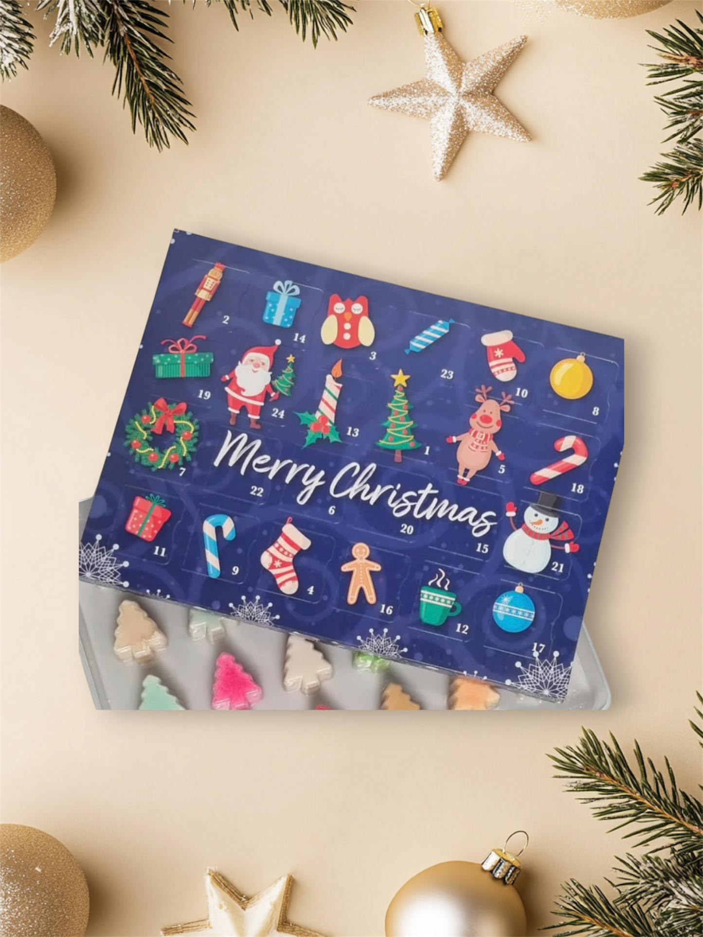 Calendrier de l’avent 100% fondants 24 cases sapin 🌲